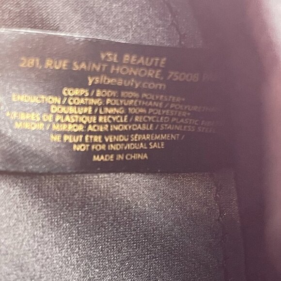 Yves Saint Laurent YSL Beaute Heart Shaped Makeup Pouch w/ Mirror Pink - NEW - Picture 5 of 6